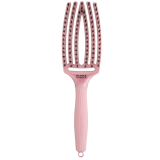 Щітка для волосся - Olivia Garden Finger brush Boar Nilon Medium Nineties Love Pink