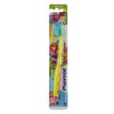Pierrot дитяча зубна щітка від 8 до 12 років м'яка жовтого кольору Junior Plus