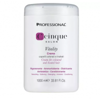 Крем-маска для захисту кольору фарбованого волосся - Professional C Cinque Vitality Cream 1000 мл