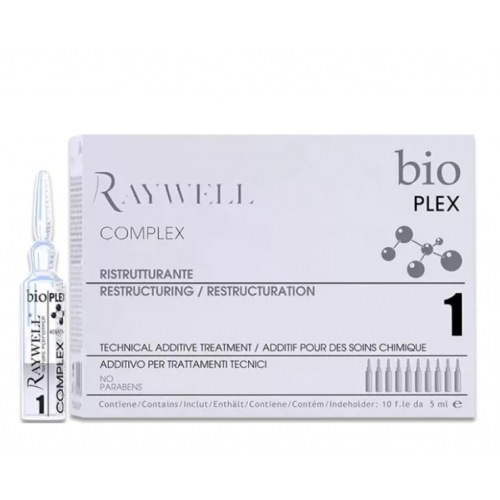 Ампули для захисту волосся з кератином (крок 1) - Raywell Bio-Plex Complex 10 шт*5 мл