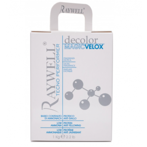 Освітлююча пудра, синя - Raywell Decolor Magic Velox 1000 г