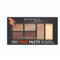 Rimmel Палетка 3в1 тіні, помада, рум'яна Mini Power Palette 001