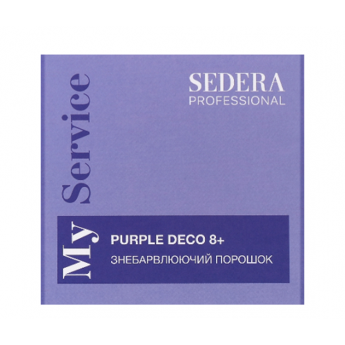 Знебарвлюючий порошок Purple Deco 8+ - Sedera Professional My Service Bleaching Powder 500 гр