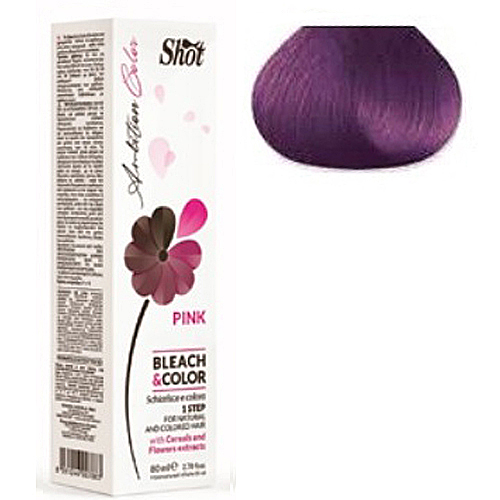 Знебарвлюючий крем з пігментом Рожевий - Shot Pink Ambition Color Bleach Color 80 мл