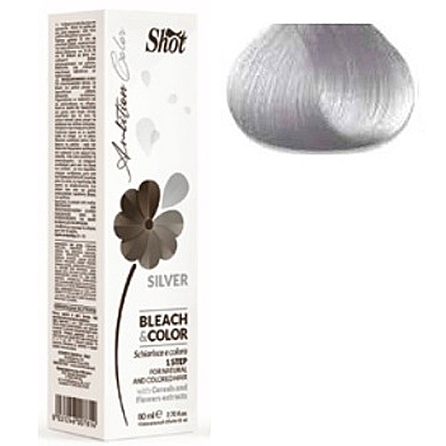 Знебарвлюючий крем з пігментом Срібло - Shot Silver Ambition Color Bleach Color 80 мл