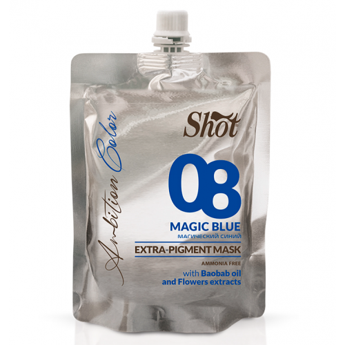 Маска тонуюча Екстра пігмент 08 Magic blue - Shot Ambition Color Extra Pigment Mask 200 мл