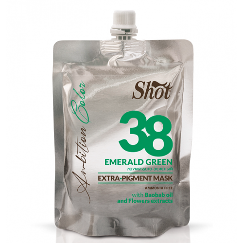 Маска тонуюча Екстра пігмент 38 Emerald green - Shot Ambition Color Extra Pigment Mask 200 мл