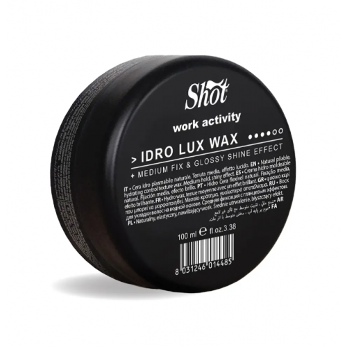 Моделююча крем-глина для волосся - Shot Work Activity Wax Idro Lux 100 мл