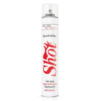 Лак-спрей суперсильної фіксації для волос - Shot Work Activity Hair Spray Super Extra Strong 490 мл