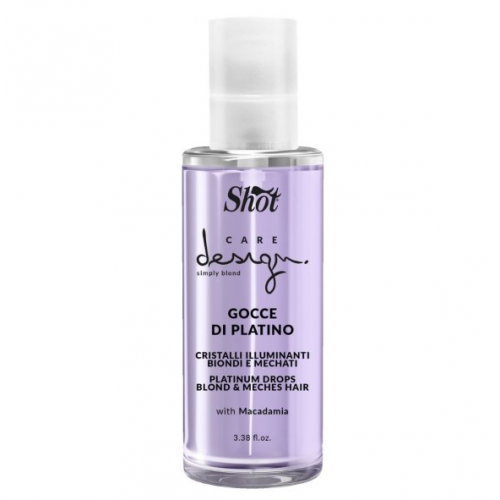 Рідкі кристали з маслом макадамії - Shot Care Design Simply Blond Platinum Drop 100 мл Рідкі кристали з маслом макадамії - Shot Care Design Simply Blond Platinum Drop 100 мл