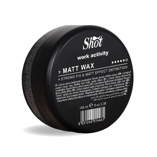 Віск з матовим ефектом сильної фіксації - Shot Work Activity Matt Wax 100 мл Віск з матовим ефектом сильної фіксації - Shot Work Activity Matt Wax 100 мл