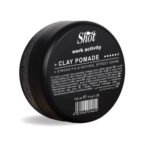 Віск-глина для укладання волосся - Shot Work Activity Wax Clay Pomade 100 мл