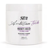 Пудра для освітлення волосся Зелене яблуко - Shot Ambition Tech Reset Deco Bleaching Powder 500 гр