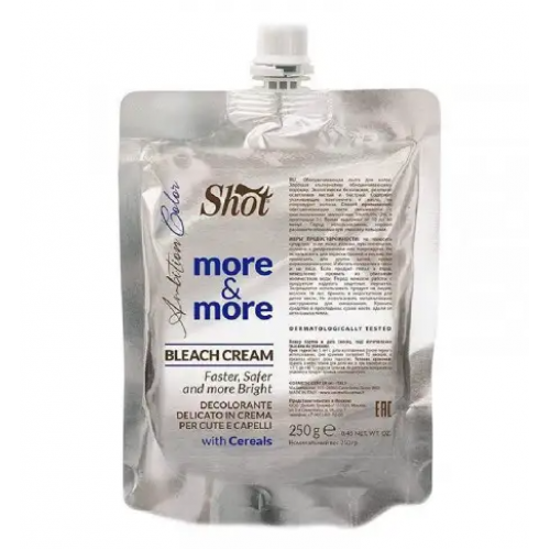 Знебарвлююча паста для волосся - Shot Bleach cream More more 250 мл