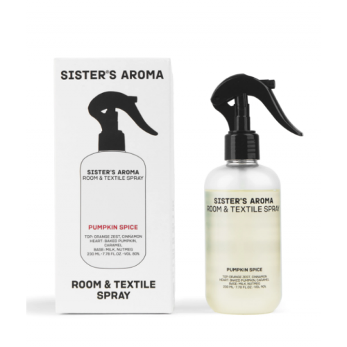 Спрей для кімнати та текстилю Пряний гарбуз - Sister's Aroma Room & Textile Spray 230 мл