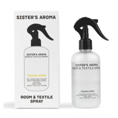 Спрей для кімнати та текстилю Тосканський лимон - Sister's Aroma Room & Textile Spray 230 мл Спрей для кімнати та текстилю Тосканський лимон - Sister's Aroma Room & Textile Spray 230 мл