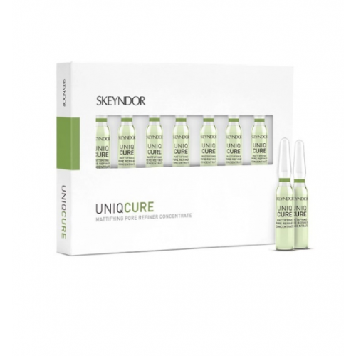 Активний матуючий концентрат від розширених пір - Skeyndor Uniqcure Mattifying pore refiner concentrate 7шт по 2 мл