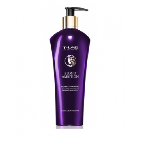 Фіолетовий шампунь для корекції кольору та відновлення - T-Lab Professional Blond Ambition Purple Shampoo 300 мл