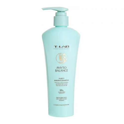 Шампунь для очіщення та об'єму волосся з AHA- та BHA-кислотами - T-Lab Professional Phyto Balance Purity Aha/Bha Shampoo 300 мл
