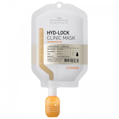 The OOZOO Маска для зволоження і відновлення сяйва шкіри обличчя Hyd-Lock Clinic Mask Vita Moisture Shot 1 шт