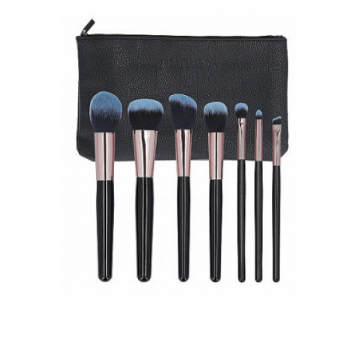 Набір пензлів для макіяжу - Tools For Beauty MiMo Makeup Brush Black Set 7 шт