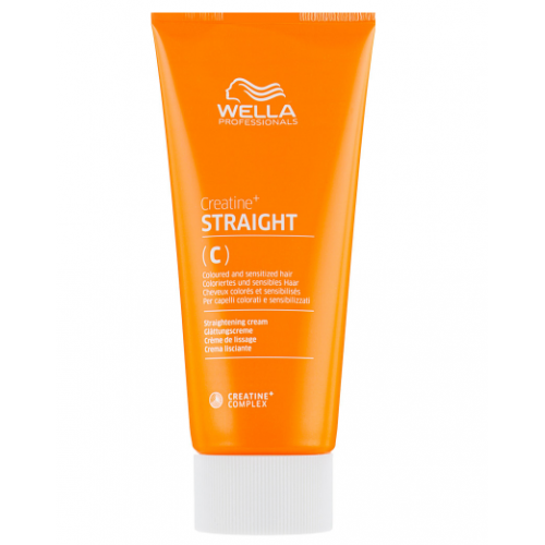 Крем для випрямлення фарбованого і чутливого волосся - Wella Professionals Creatine+ Straight C 200 мл