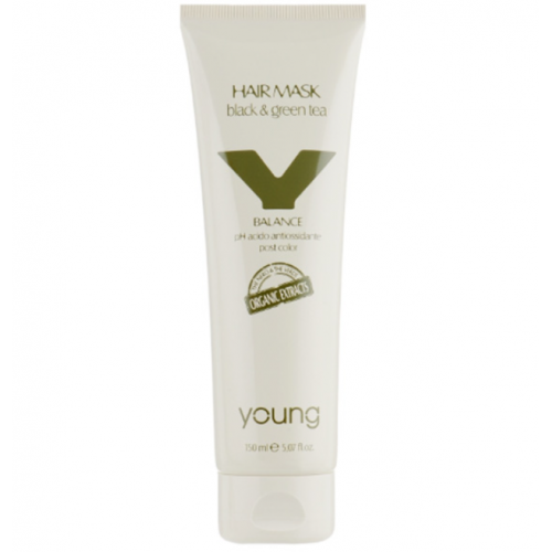 Кислотна маска Post Color - Young Hair Mask Black and Green Tea