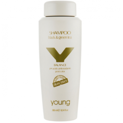 Кислотний шампунь Post Color - Young Shampoo Black and Green Tea