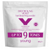 Порошок для знебарвлення (фіолетовий) - Young DecoYounq Violet Bleaching Powder 9 Tones 500 гр